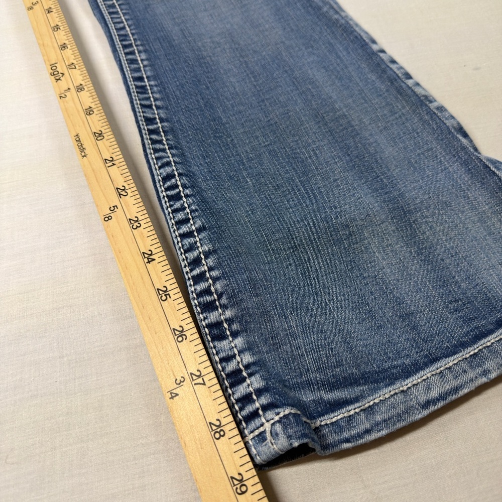 VANITY Premium Collection Women's Jeans Size 27W/31L Bootcut Embroidered Pockets - Picture 7 of 14
